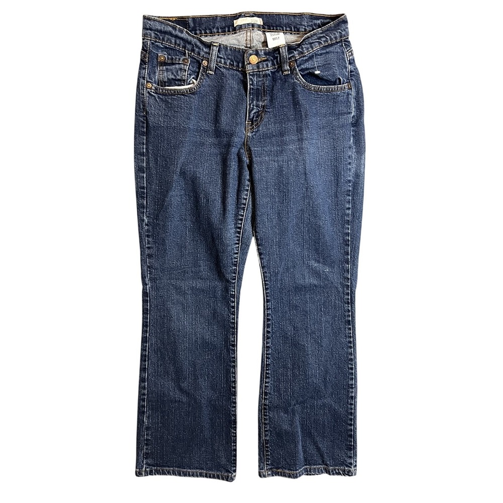 Levi's 529 Curvy Bootcut Jeans Women's Size 10P Medium Dark Wash Blue Denim‎
